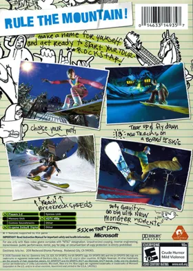 SSX On Tour (USA) box cover back